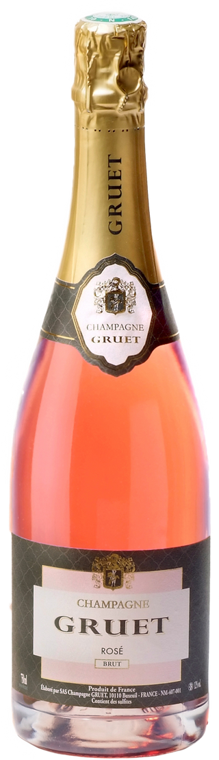 NV 75CL Champagne Gruet Brut Rose