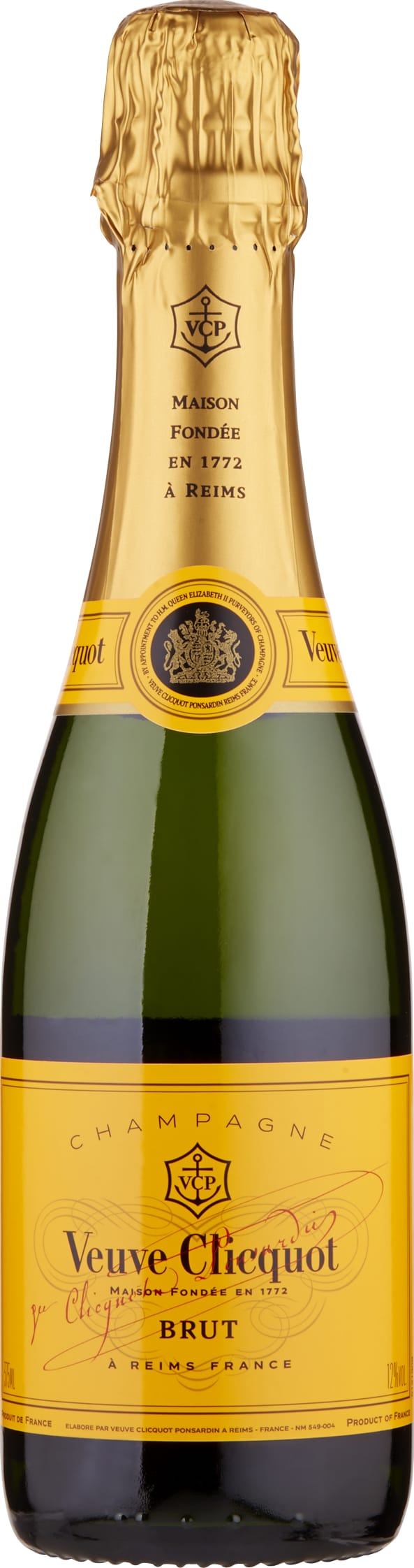 Yellow Label Brut NV Veuve Clicquot 12/375 37.5cl NV - Just Wines 