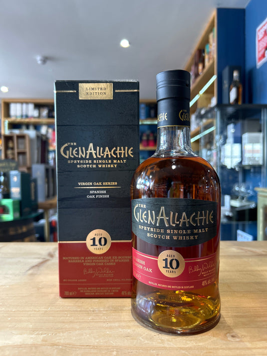 GlenAllachie 10 Year Old Spanish Oak Finish 70cl 48% - Just Wines 