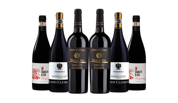 Exclusive Italian Red Wine Mixed 75cl - 6 Bottles - Just Wines 