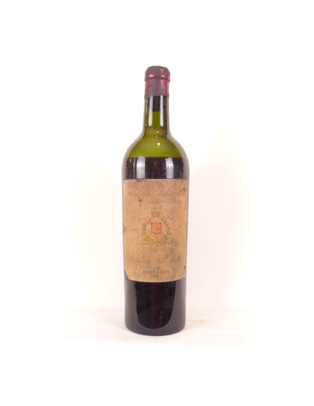 1929 - moulis - château anthonic (capsule abîmée) - rouge - bordeaux - Just Wines 