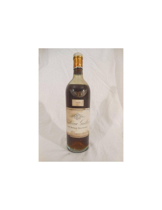 1929 - sauternes - château grillon (sec ???) - blanc - bordeaux - Just Wines 