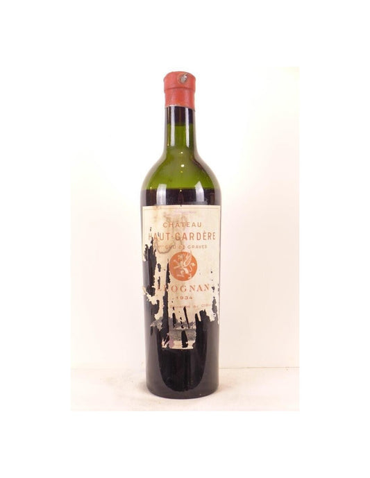 1934 - léognan - château haut-gardère premier cru de graves (étiquette abîmée) - rouge - bordeaux - Just Wines 