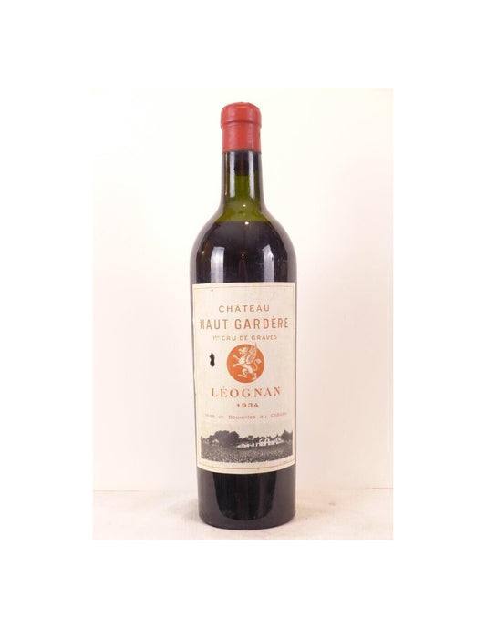 1934 - léognan - château haut-gardère premier cru de graves - rouge - bordeaux - Just Wines 