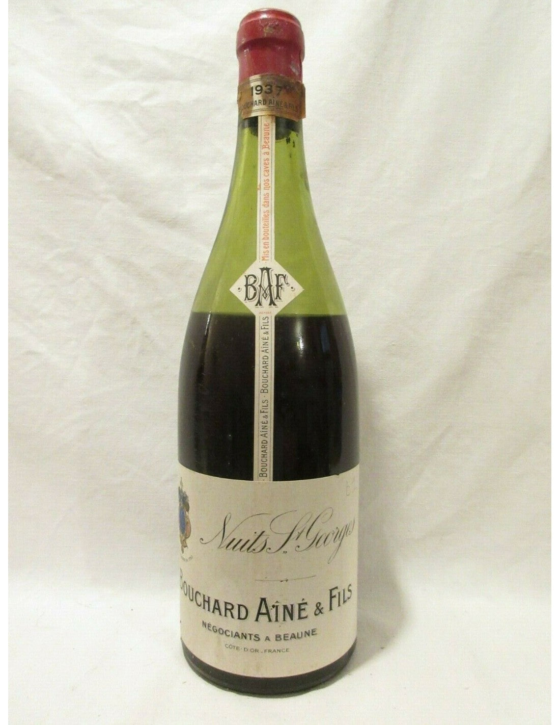 1937 - nuits saint-georges - bouchard ainé et fils (b1 niveau bas capsule abîmée) - rouge - bourgogne - Just Wines 