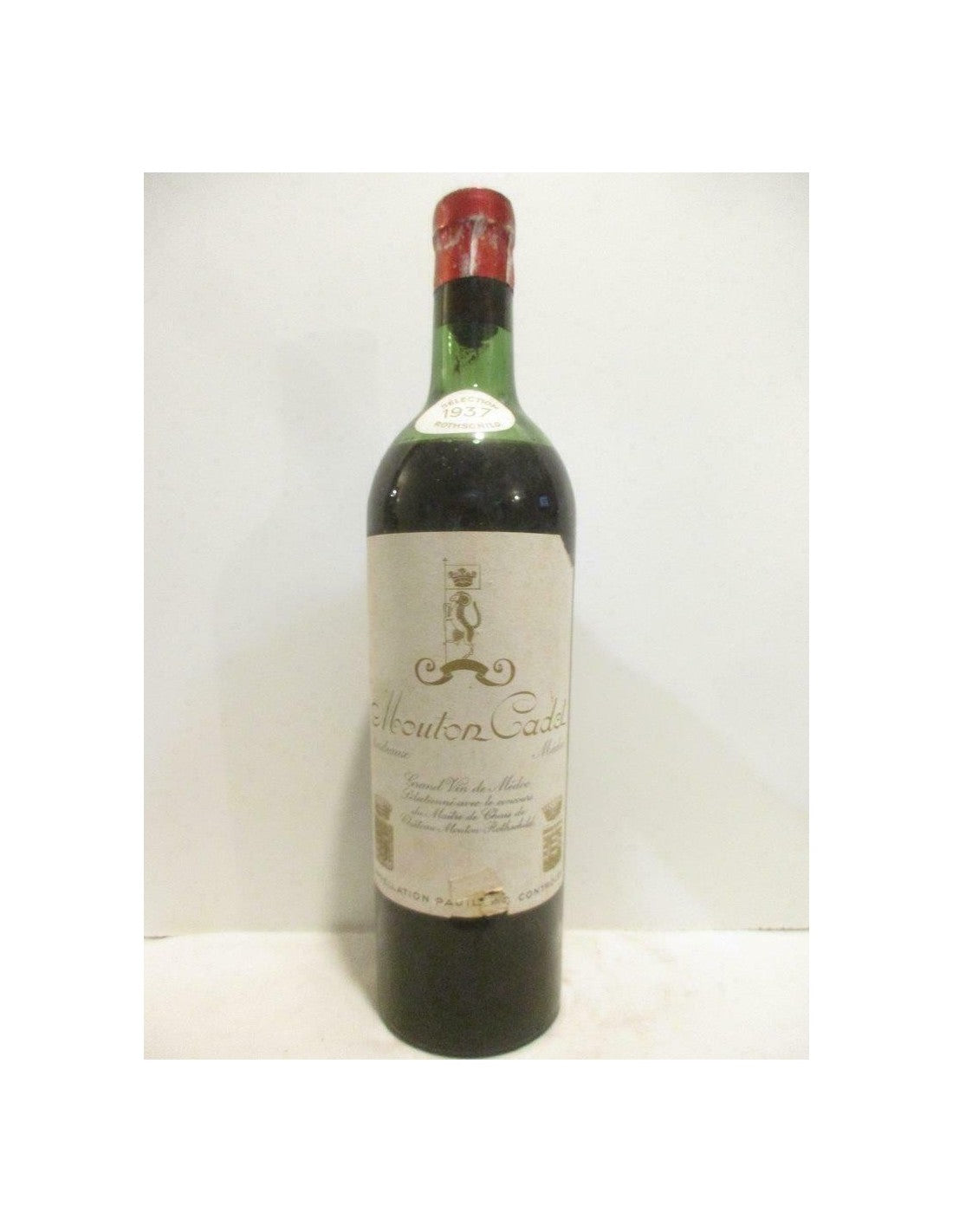 1937 - pauillac - mouton cadet sélectioné par mouton-rothschild (b1) - rouge - bordeaux - Just Wines 