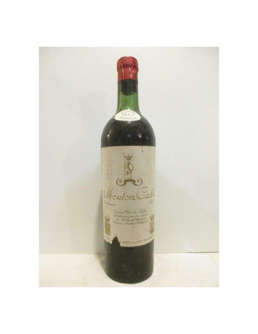 1937 - pauillac - mouton cadet sélectioné par mouton-rothschild (b2) - rouge - bordeaux - Just Wines 