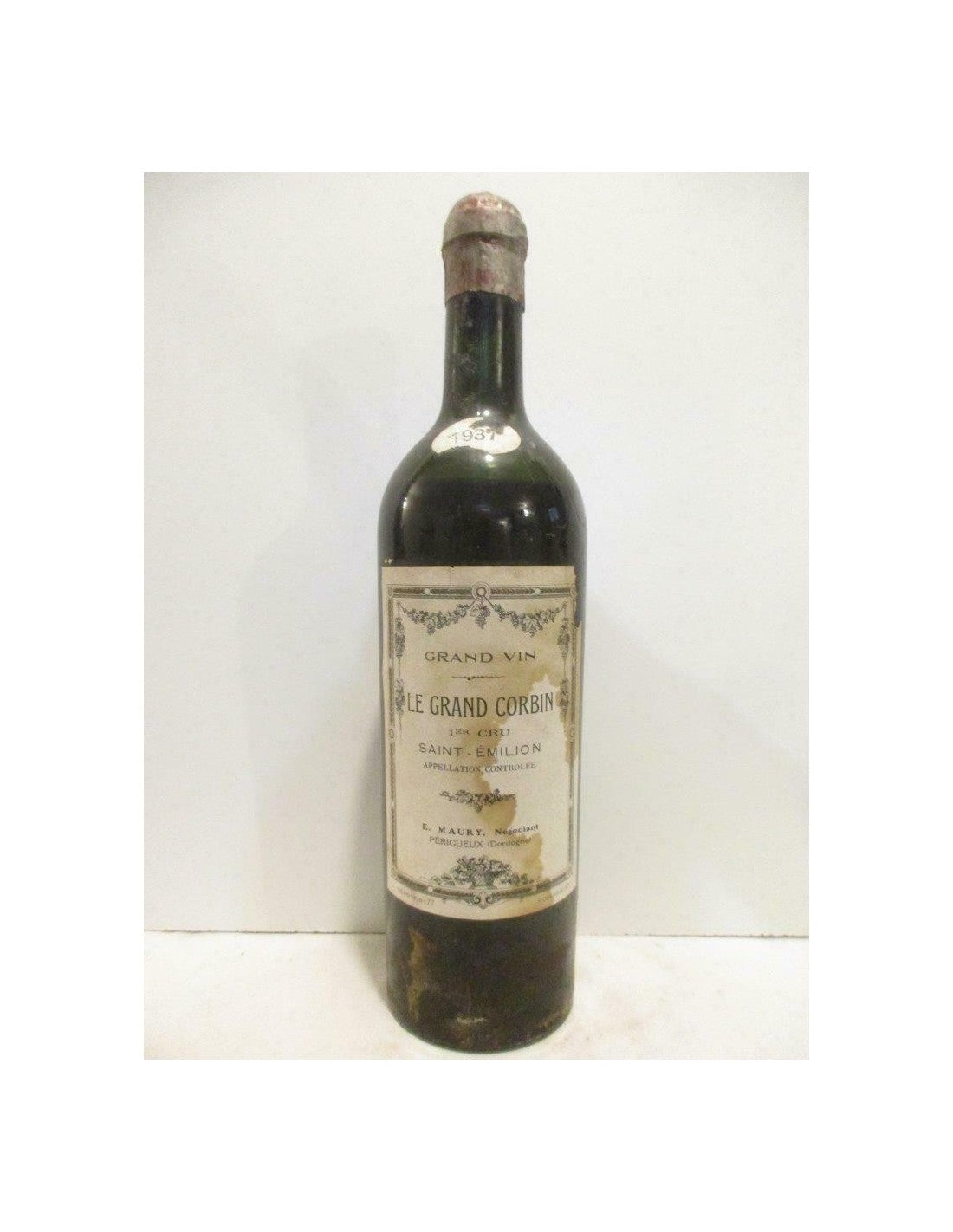 1937 - saint-émilion - le grand corbin premier cru (b1) - rouge - bordeaux - Just Wines 