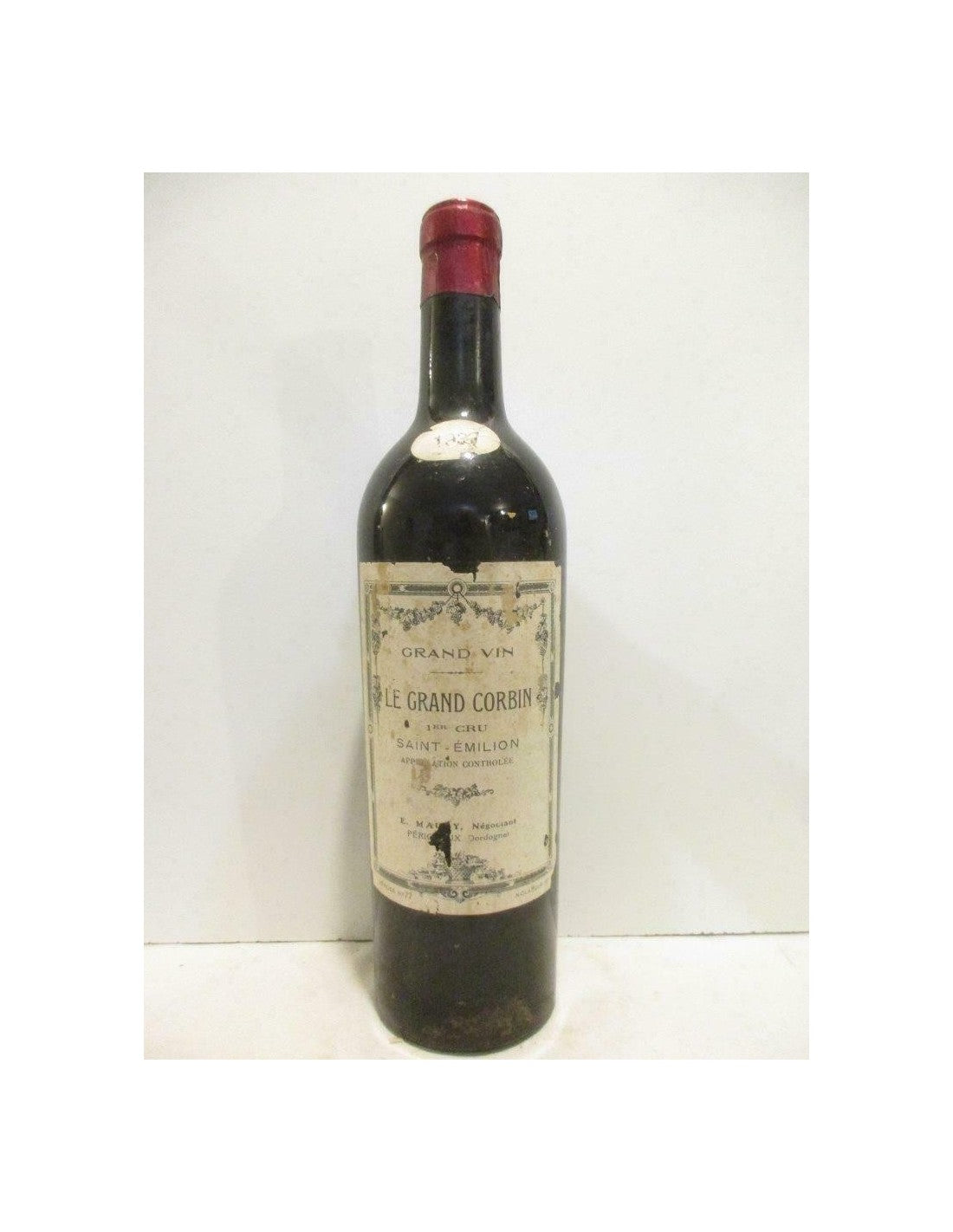 1937 - saint-émilion - le grand corbin premier cru - rouge - bordeaux - Just Wines 