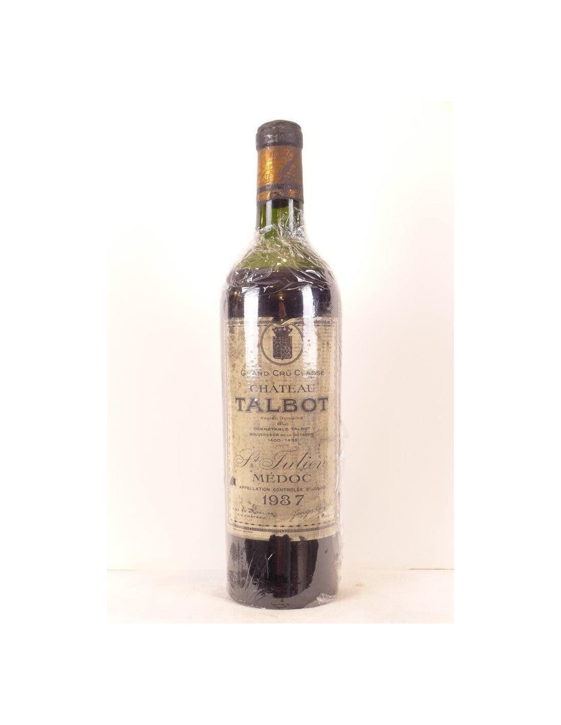 1937 - saint-julien - château talbot grand cru classé - rouge - bordeaux - Just Wines 