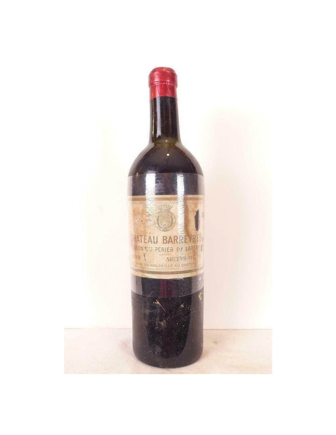 1938 - haut-médoc - château barreyres baron du périer de larsan (étiquette tâchée) - rouge - bordeaux - Just Wines 