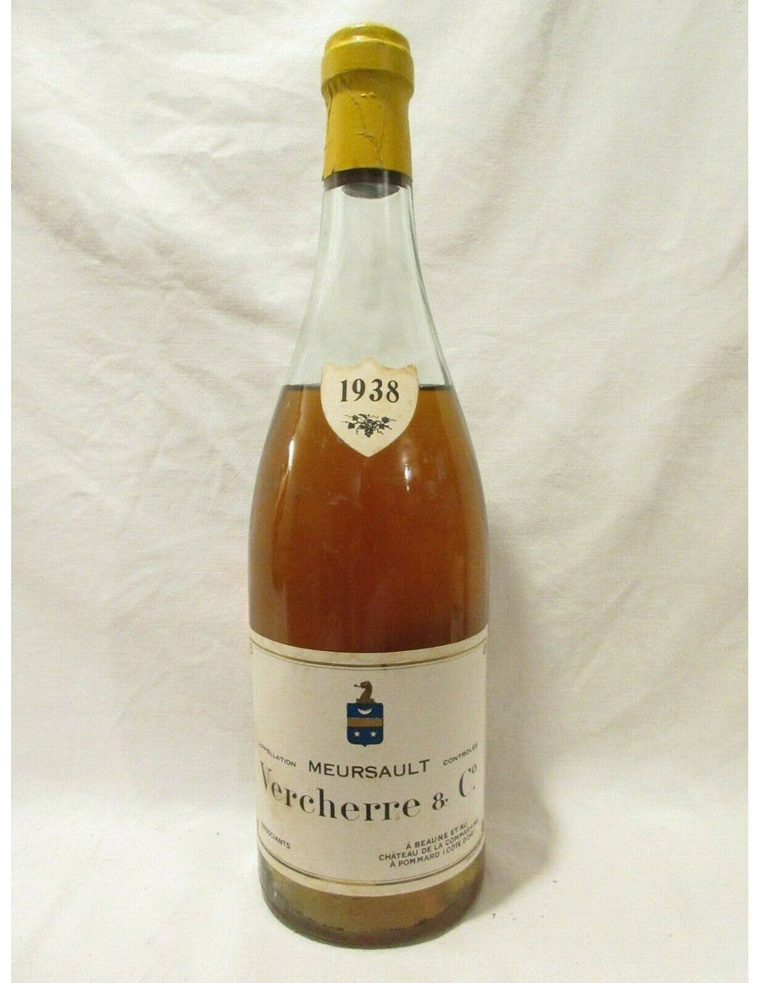 1938 - meursault - vercherre et cie - blanc - bourgogne - Just Wines 