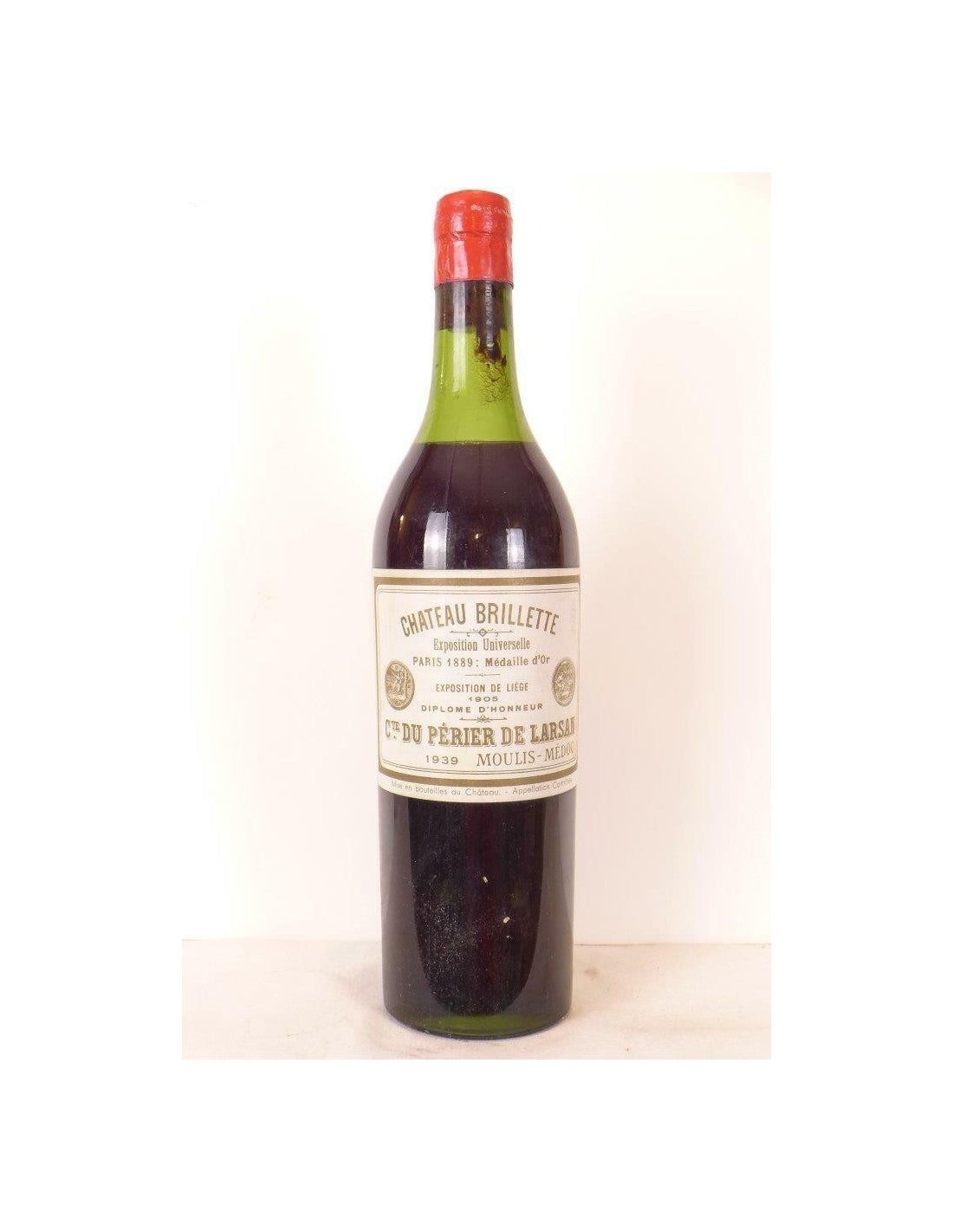 1939 - moulis - château brillette (b1) - rouge - bordeaux - Just Wines 