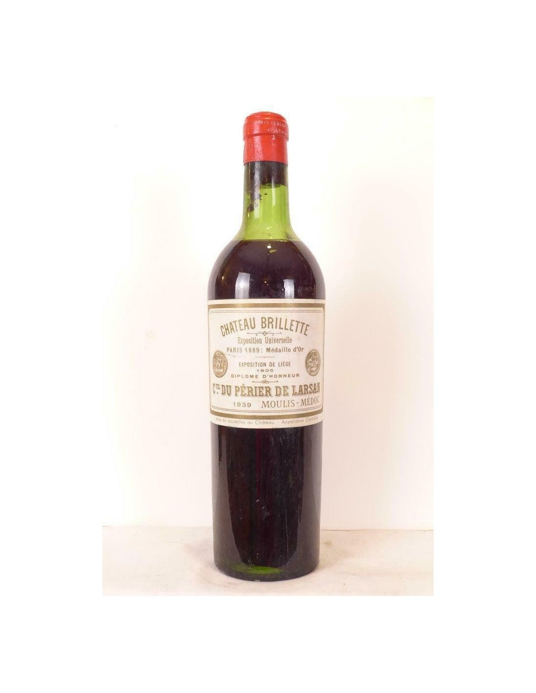 1939 - moulis - château brillette - rouge - bordeaux - Just Wines 