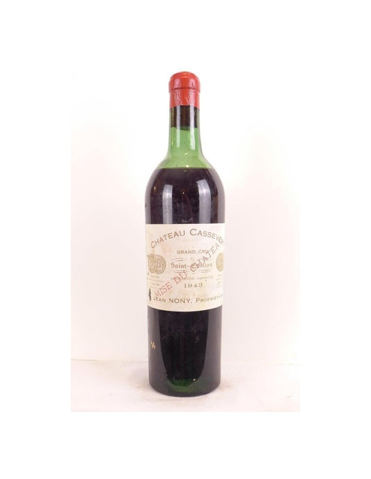 1943 - saint-émilion - château cassevert grand cru (b1) - rouge - bordeaux - Just Wines 