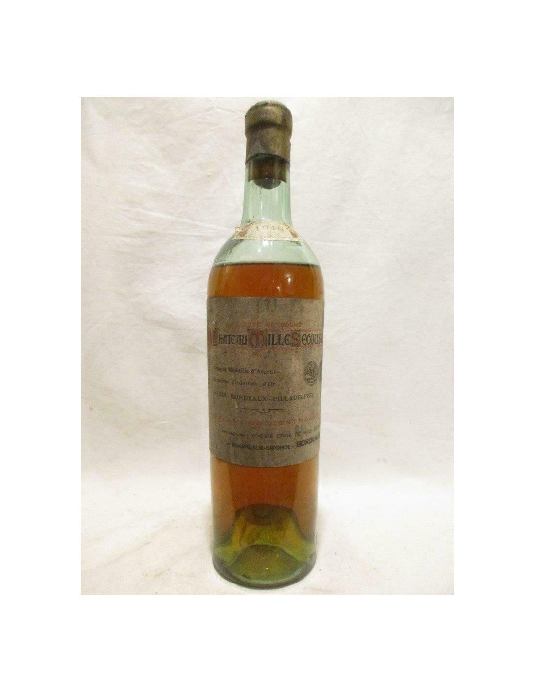 1948 - côtes de bourg - château mille secousses (b1) - blanc - bordeaux - Just Wines 