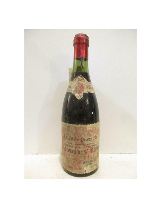 1949 - côtes de provence - château de saint-martin cru classé 37 cl - rouge - provence - Just Wines 