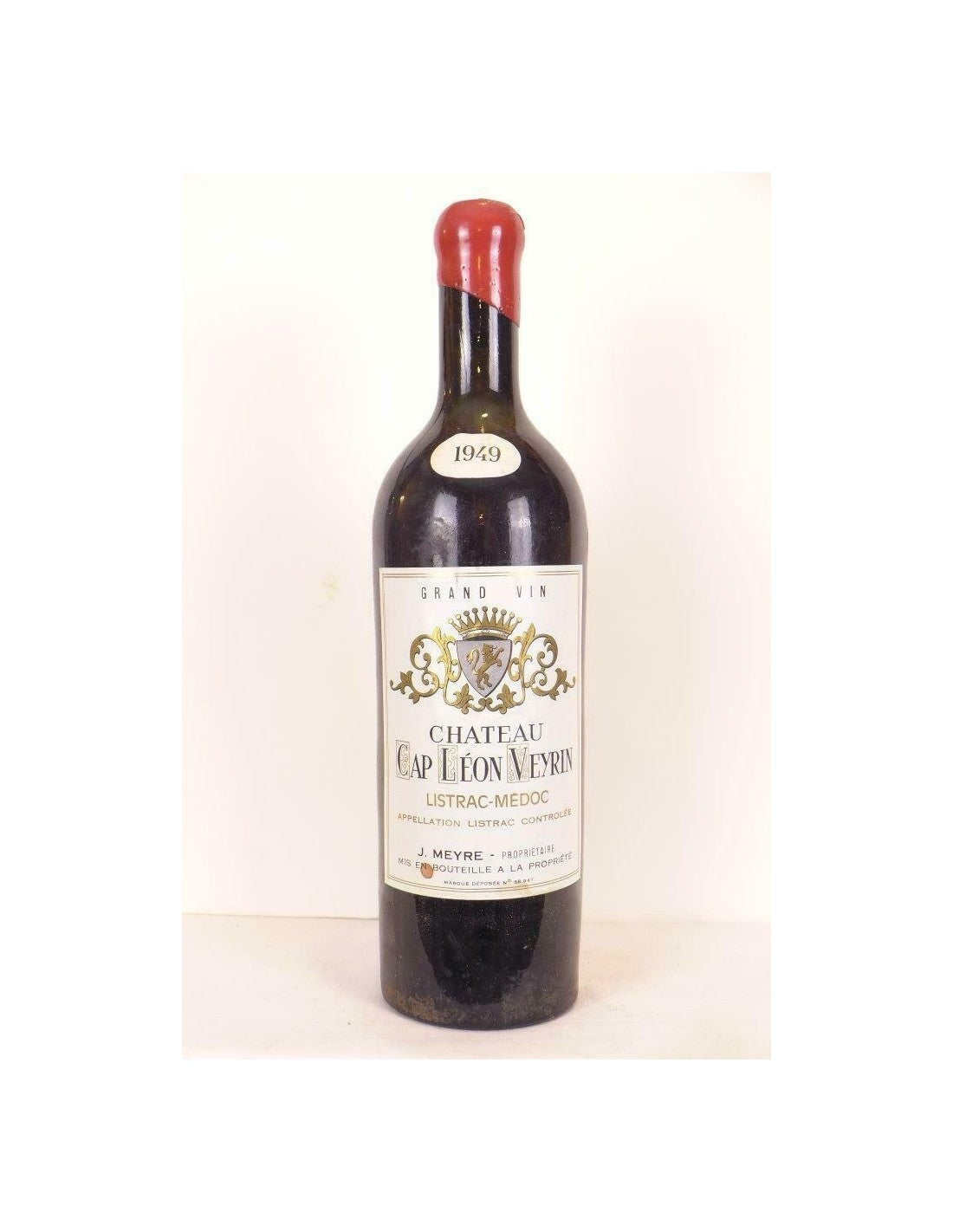 1949 - listrac - château cap léon veyrin (cire abîmée) - rouge - bordeaux - Just Wines 