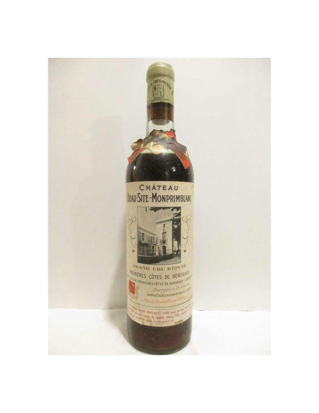 1949 - premières côtes de bordeaux - château monprimblanc - liquoreux - bordeaux - Just Wines 