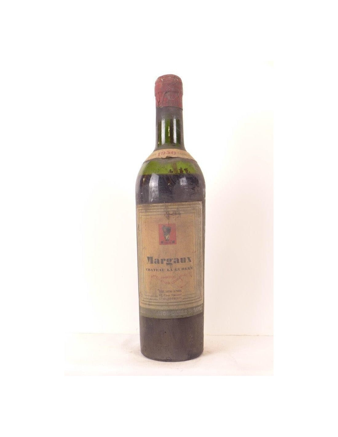 1950 - margaux - château la gurgue - rouge - bordeaux - Just Wines 