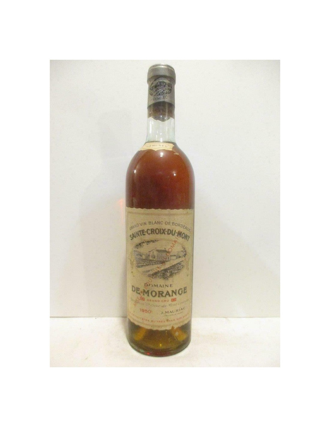 1950 - sainte-croix du mont - domaine de morange demi-sec - liquoreux - bordeaux - Just Wines 