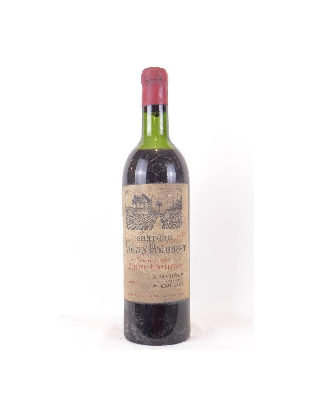 1952 - saint-émilion - château vieux pourret grand cru - rouge - bordeaux - Just Wines 