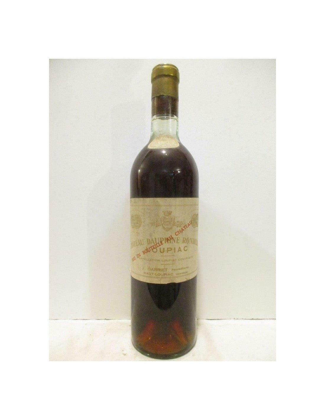 1955 - loupiac - château dauphiné rondillon - liquoreux - bordeaux - Just Wines 