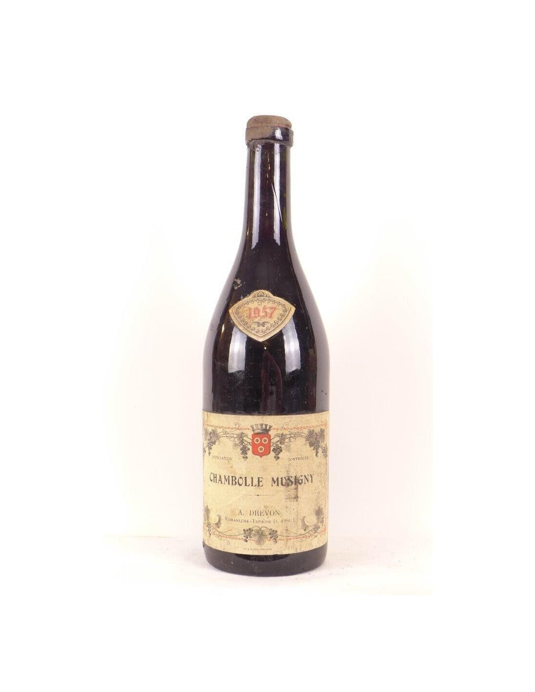 1957 - chambolle-musigny - drevon (bouchon ciré bouteille soufflée) - rouge - bourgogne - Just Wines 