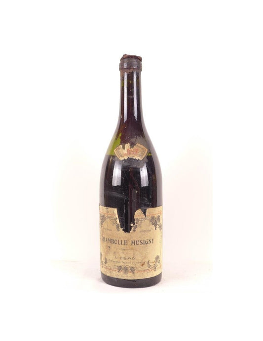 1957 - chambolle-musigny - drevon (niveau bas bouchon ciré bouteille soufflée) - rouge - bourgogne - Just Wines 