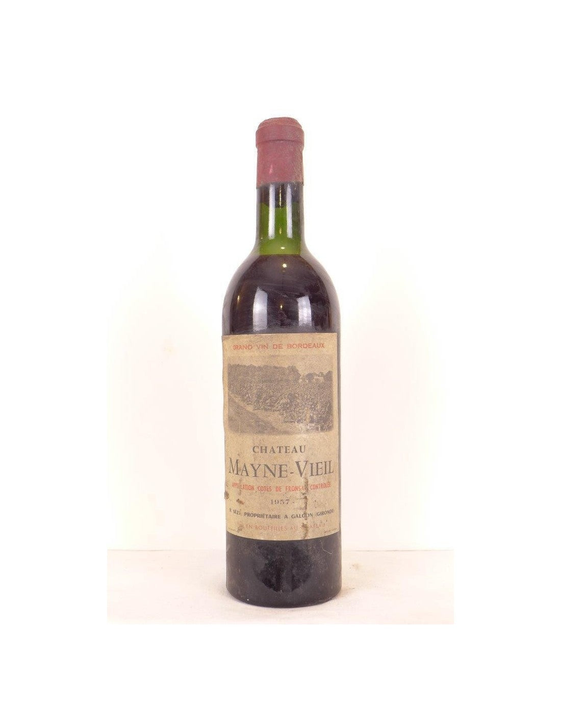 1957 - fronsac - château mayne-vieil (b1) - rouge - bordeaux - Just Wines 