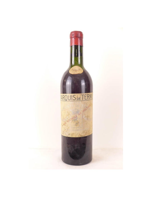 1958 - margaux - marquis de terme grand cru classé - rouge - bordeaux - Just Wines 