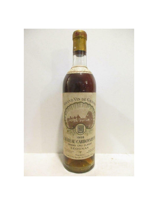 1958 - pessac-léognan - château carbonnieux grand cru classé - blanc - bordeaux - Just Wines 