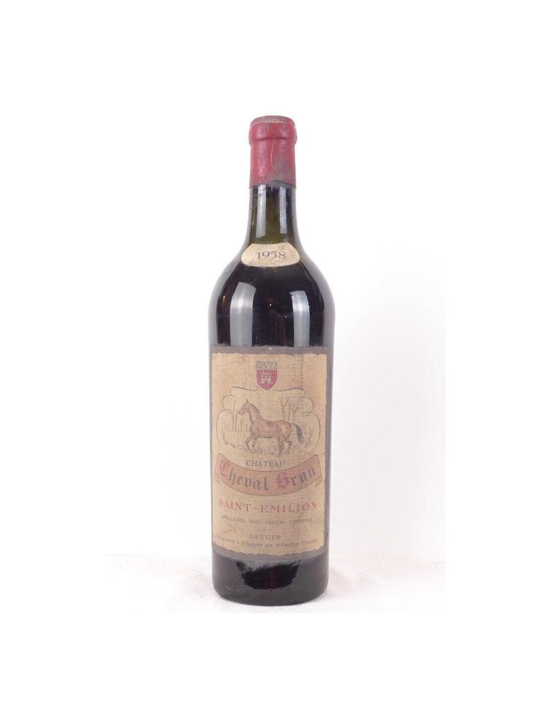 1958 - saint-émilion - château cheval brun - rouge - bordeaux - Just Wines 