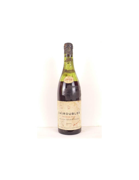 1959 - chiroubles - claude loury sélection (niveau bas capsule abîmée) - rouge - beaujolais - Just Wines 