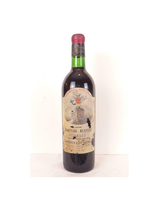 1959 - graves - château respide (capsule abîmée) - rouge - bordeaux - Just Wines 