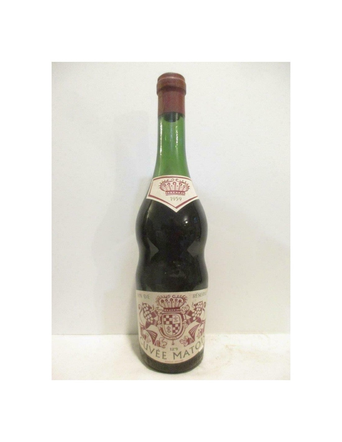 1959 - réserve cuvée matois - rouge - vin de table - Just Wines 