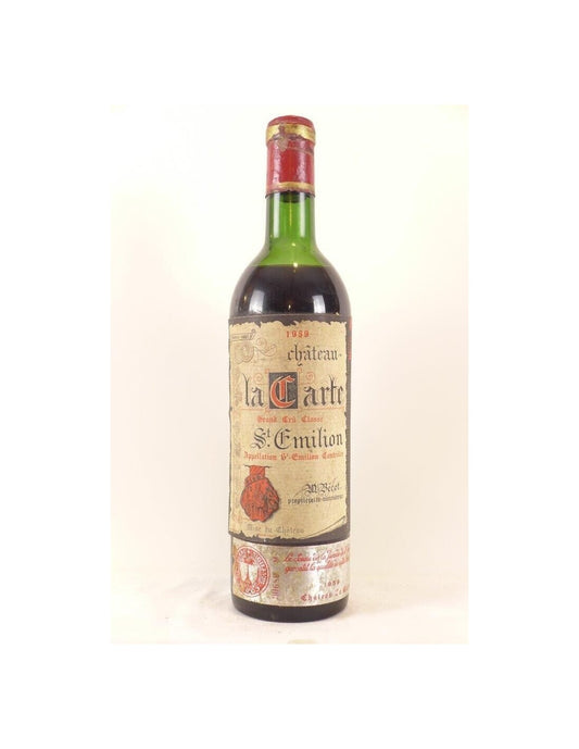 1959 - saint-émilion - château la carte - bécot propriétaire grand cru classé - rouge - bordeaux - Just Wines 