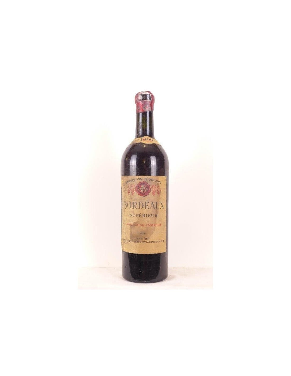 1960 - bordeaux supérieur - ets pesin (capsule accro) - rouge - bordeaux - Just Wines 