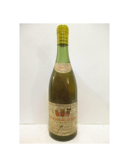 1961 - aligoté - thorin (étiquette abîmée) - blanc - bourgogne - Just Wines 