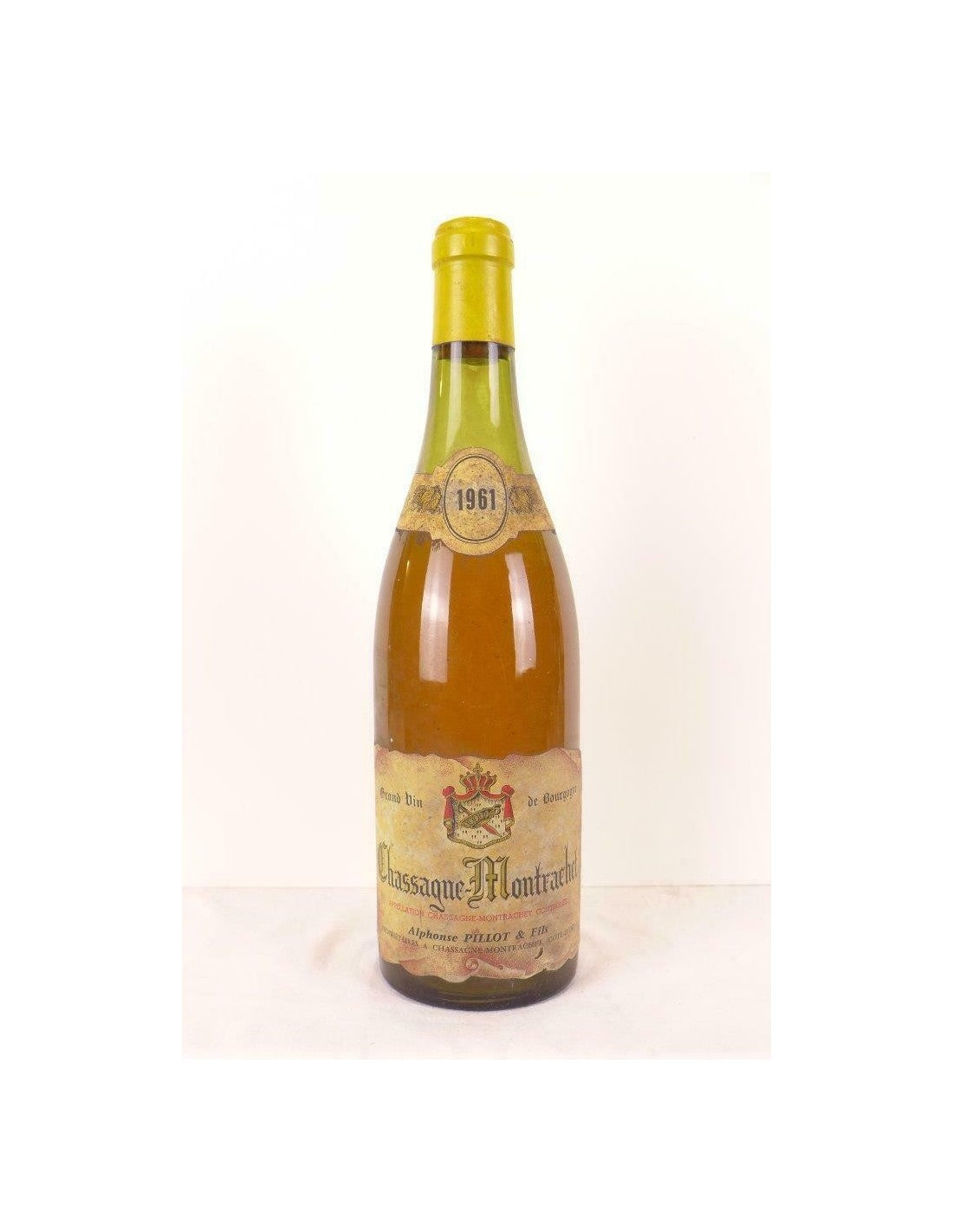 1961 - chassagne-montrachet - alphonse pillot - blanc - bourgogne - Just Wines 