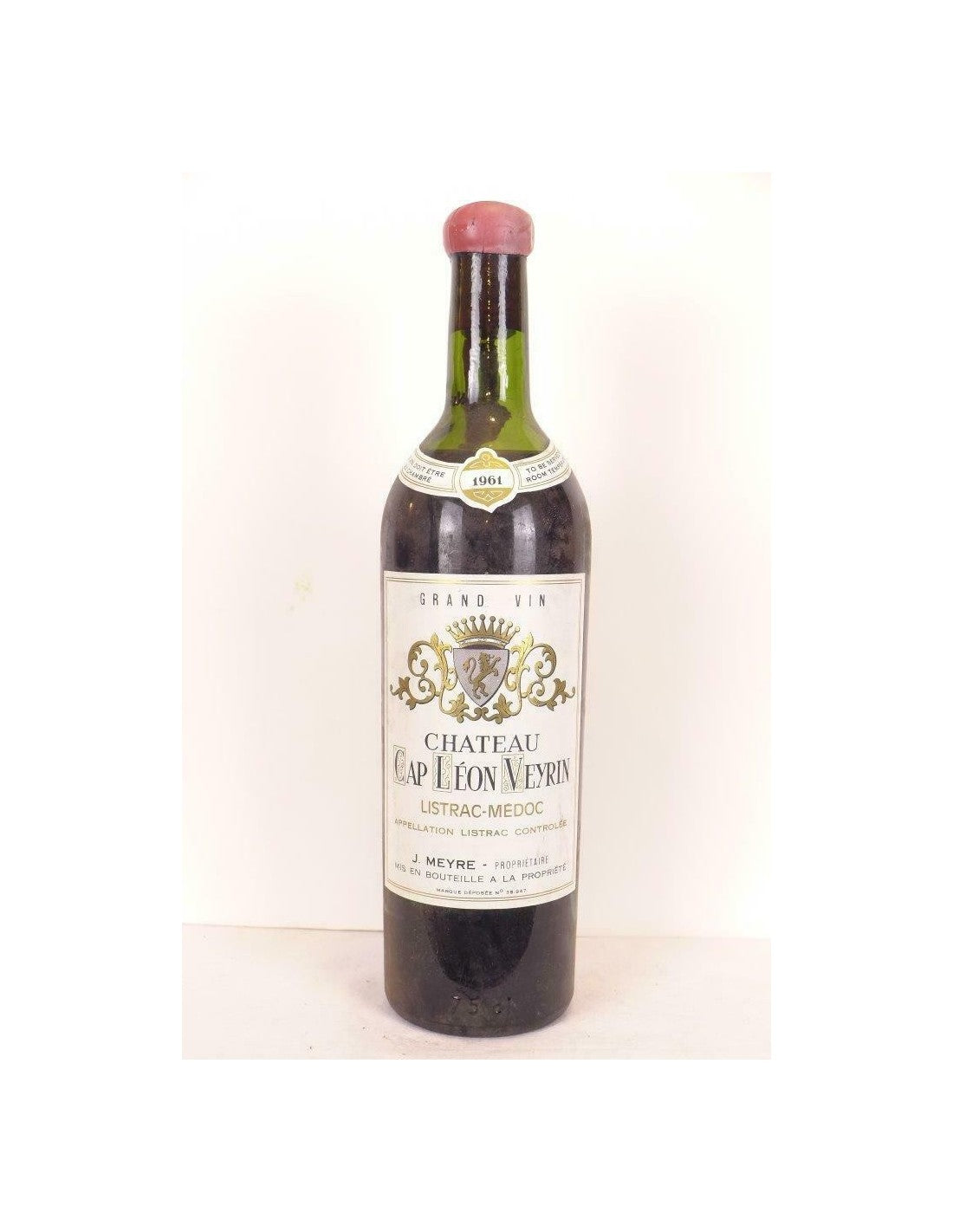 1961 - listrac - château cap léon veyrin - rouge - bordeaux - Just Wines 