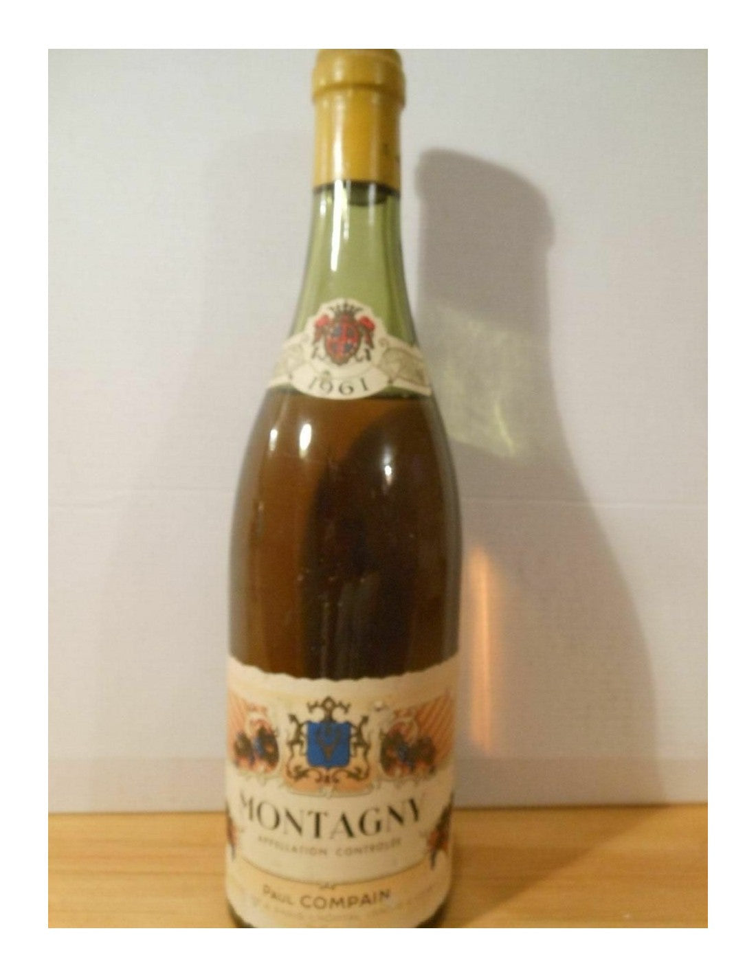 1961 - montagny - paul compain - blanc - bourgogne france - Just Wines 