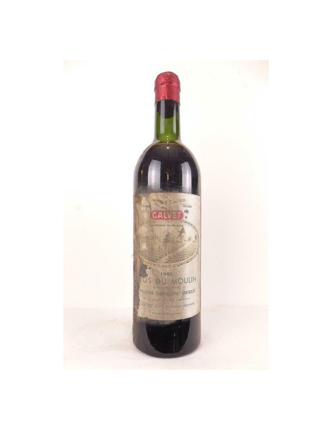 1961 - saint-estèphe - clos du moulin (étiquette abîmée) - rouge - bordeaux - Just Wines 