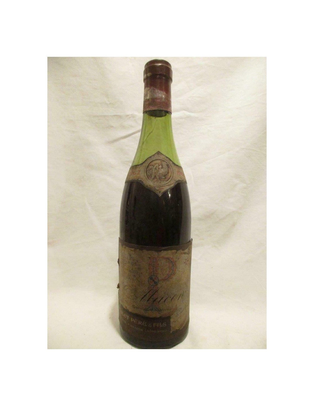 1962 - mâcon - poulet (capsule abîmée b2) - rouge - bourgogne - Just Wines 