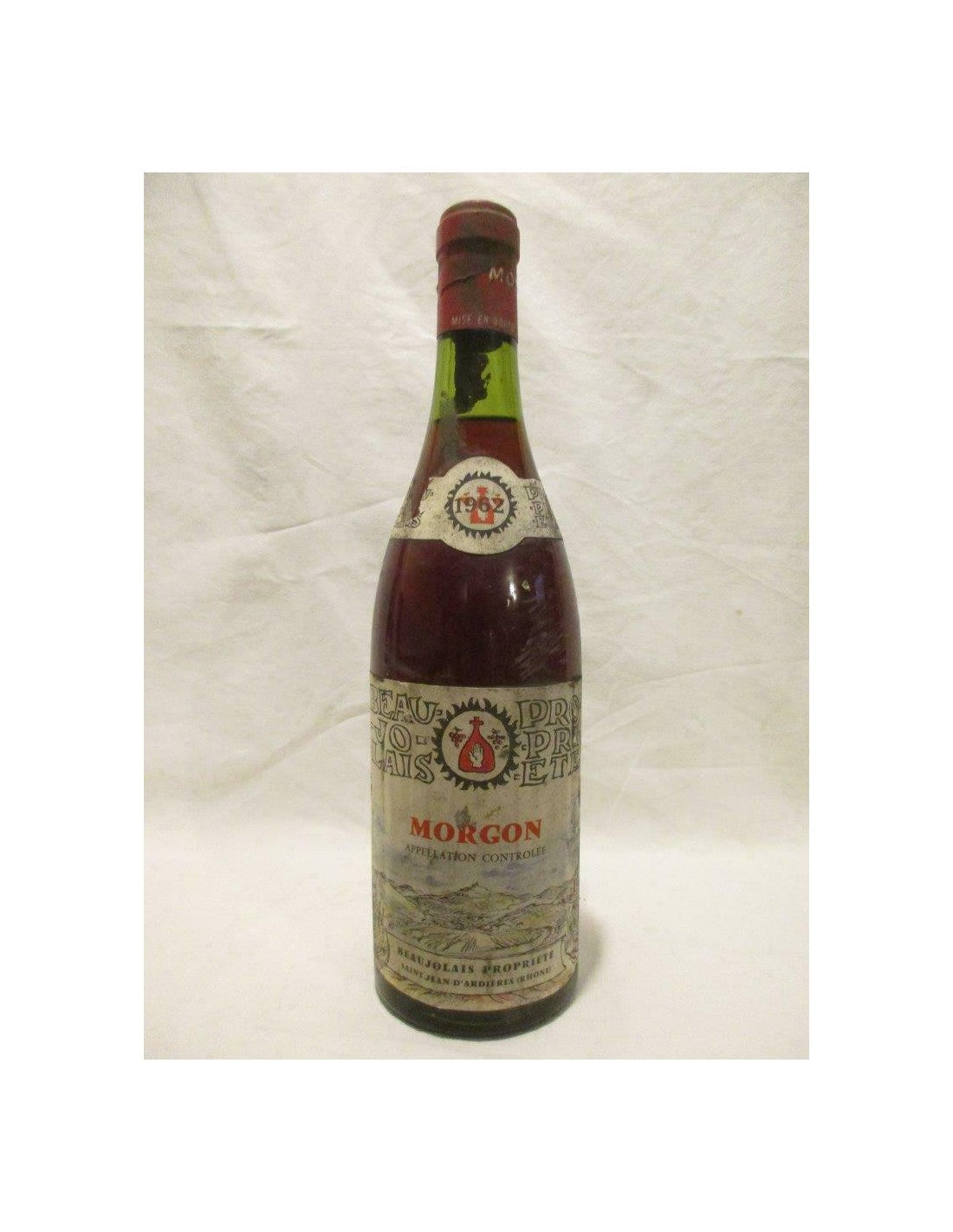 1962 - morgon - propriété (b1) - rouge - beaujolais france - Just Wines 