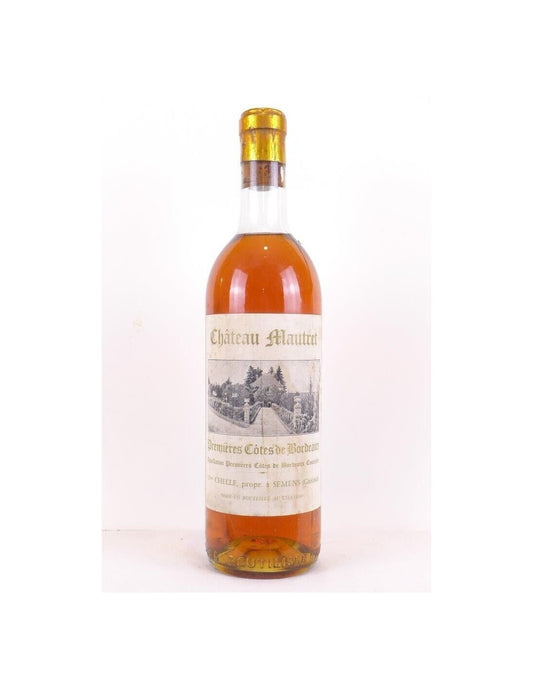 1962 - premières côtes de bordeaux - château mautret (année sur bouchon) - liquoreux - bordeaux - Just Wines 