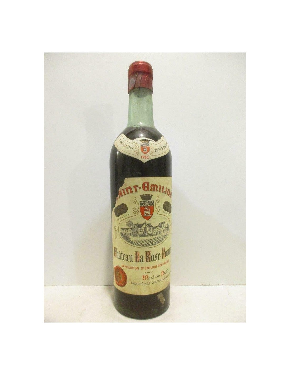 1962 - saint-émilion - château la rose-pourret (étiquette abîmée) - rouge - bordeaux - Just Wines 