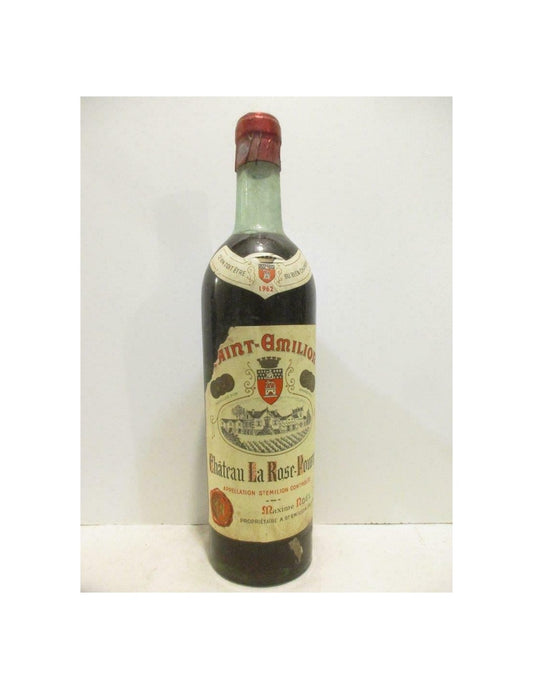 1962 - saint-émilion - château la rose-pourret (étiquette abîmée) - rouge - bordeaux - Just Wines 