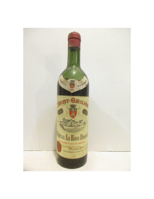 1962 - saint-émilion - château la rose-pourret (niveau très bas) - rouge - bordeaux - Just Wines 