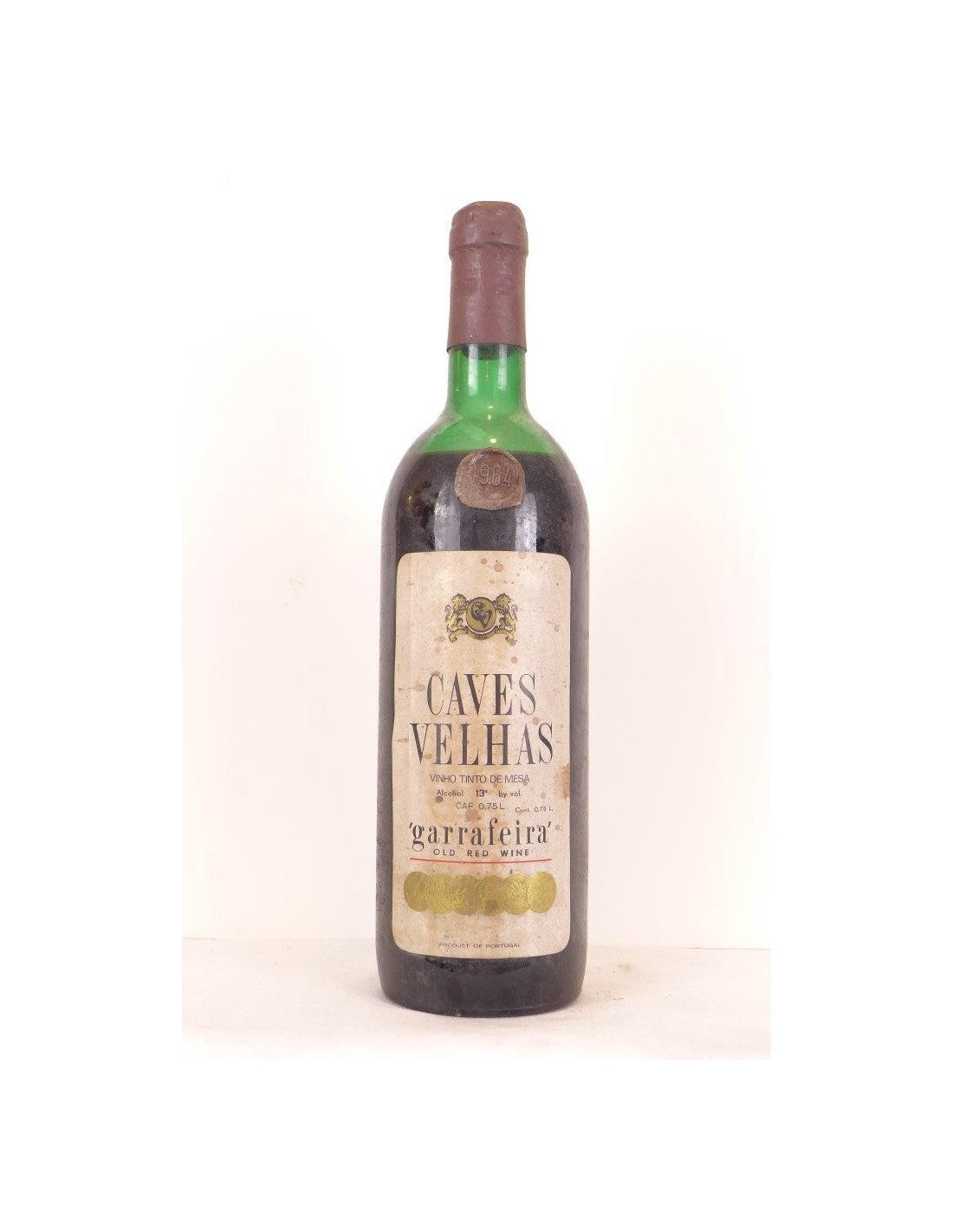 1964 - garrafeira old red wine - rouge - vino de mesa Portugal - Just Wines 